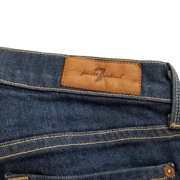 7 for All Mankind 27 Modern straight‎ Jeans Western Contrast stitching Midrise - Picture 4 of 12